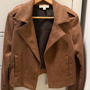 Philosophy Tan Suede Jacket